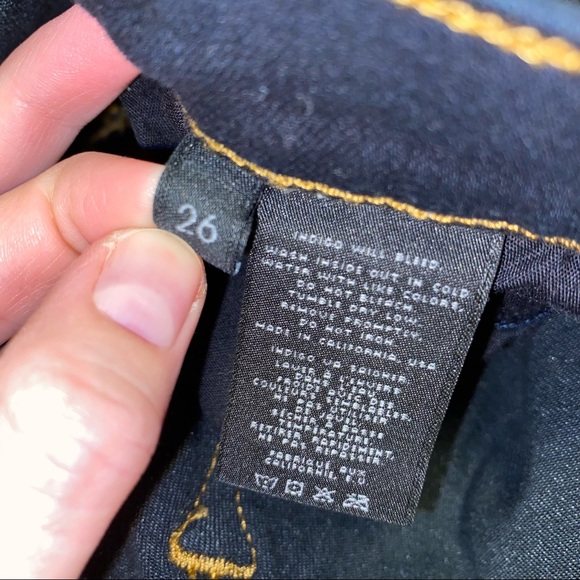 J Brand Brooke Mid-Rise Skinny Jeans Aura Dark Wash size 26 - Picture 14 of 15